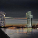 Image for article titled Architect Bitchfight: Which Crazy Mega Bridge Tower Will Dominate?